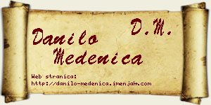 Danilo Medenica vizit kartica
